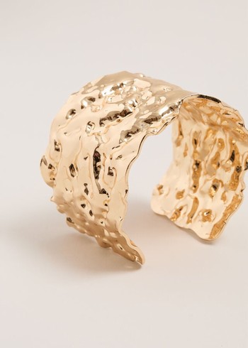 Phase Eight Gold Hammered Cuff Jewellery Gold Australia | GU9536240